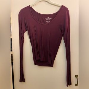 Long sleeve crop top